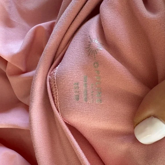 OFFLINE By aerie Real Me crossover flowy Shorts size XS - light pink - Picture 7 of 7